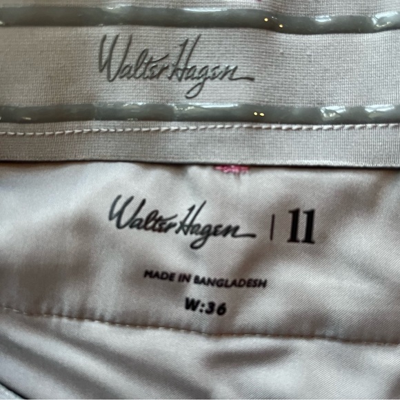 Walter Hagen 11 Men's Golf Shorts 10" L Pink/Mauve Rubber Grip Waistband Size 36 - Picture 4 of 8